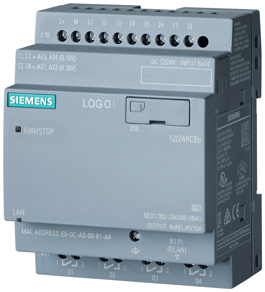 Siemens LOGO! logic module 6ED1052-2MD08-0BA2