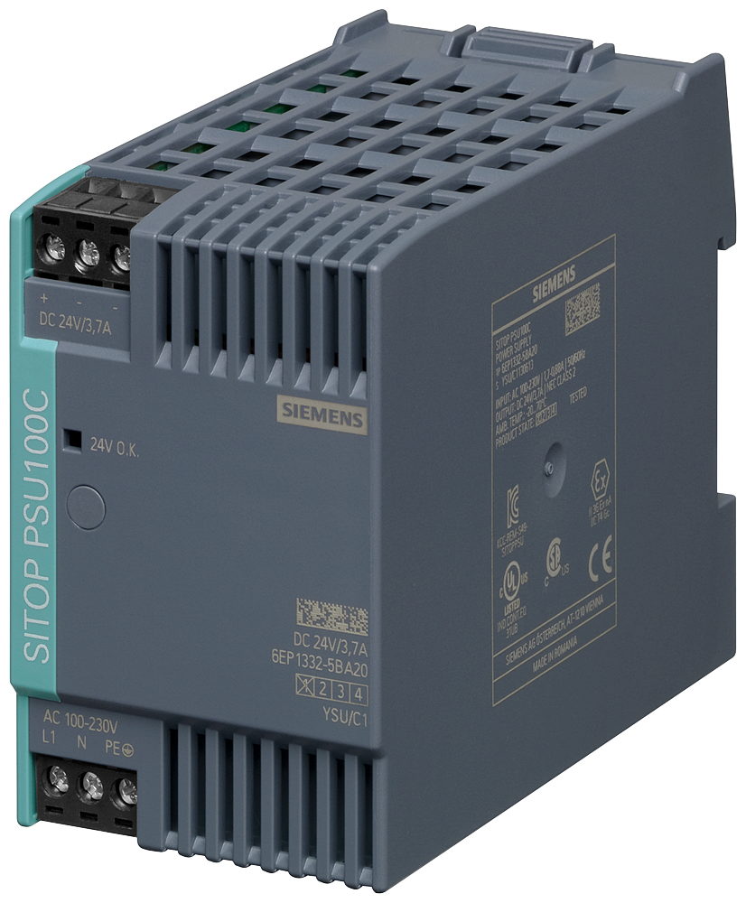 Siemens SITOP PSU100C/1ACDC/24VDC/4A/NECCLASS2 (6EP1332-5BA20)