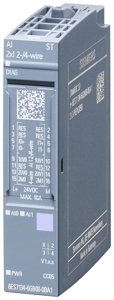 SIMATIC ET 200SP Analog Input Module, AI 2xI 2-/4-Wire ST