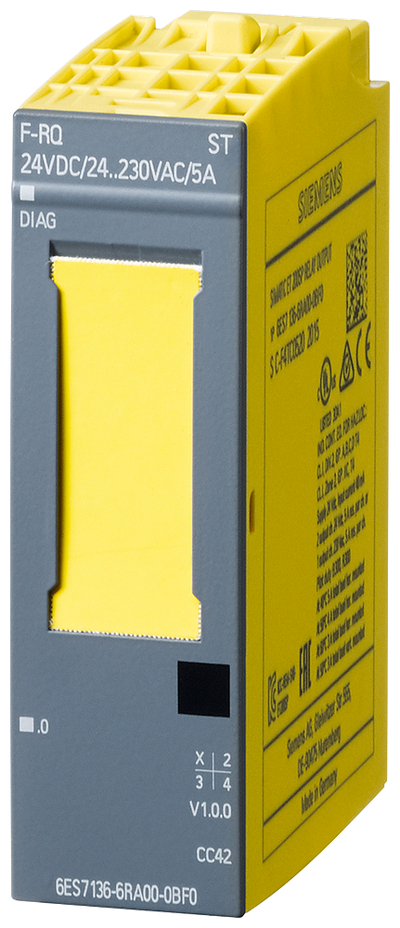 Siemens SIMATIC DP, Electronics module f. ET200SP, F-RQ 1X 24 V DC/24..230VAC/5A ST, 20 mm overall width