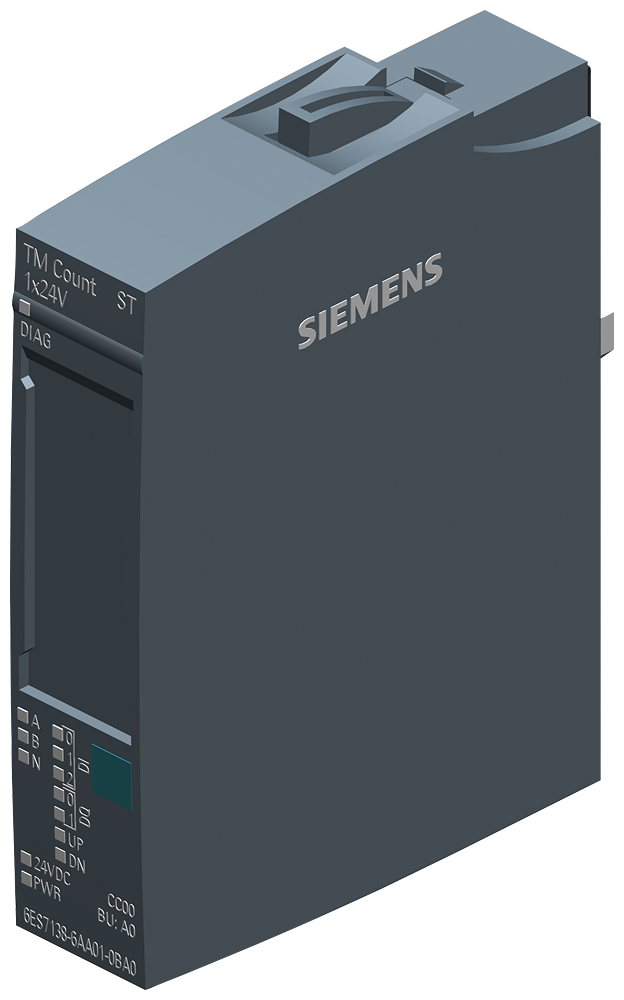 Siemens SIMATIC ET 200SP, TM count 1X 24 V Counter module, 1 channel for 24 V incremental encoder or pulse encoder (6ES7138-6AA01-0BA0)