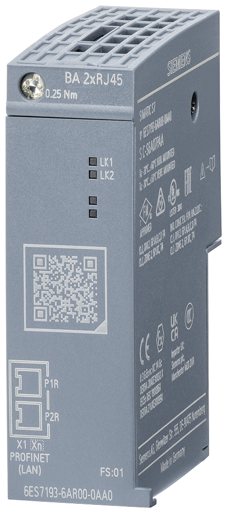 Siemens SIMATIC S7 automation module 6ES7193-6AR00-0AA0