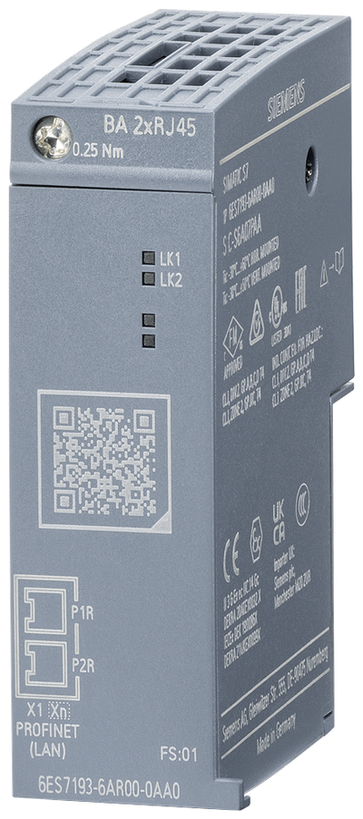 Siemens SIMATIC S7 automation module 6ES7193-6AR00-0AA0