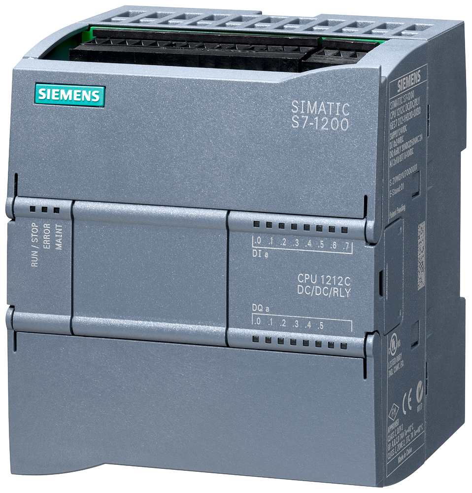 Siemens SIMATIC S7-1200 CPU 1212C, DC/DC/Relay, 8DI/6DO/2AI (6ES7212-1HE40-0XB0)
