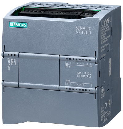 Siemens SIMATIC S7-1200 CPU 1212C, DC/DC/Relay, 8DI/6DO/2AI