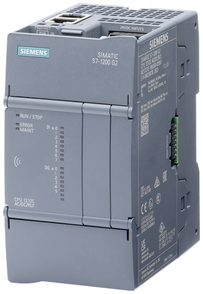 Siemens SIMATIC S7-1200 G2 CPU 1212FC, DC/DC/RLY, 8DI/6DO