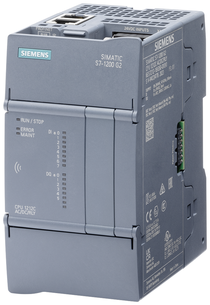 Siemens SIMATIC S7-1200 G2 CPU 1212C, DC/DC/RLY, 8DI/6DO (6ES7212-1HG50-0XB0)
