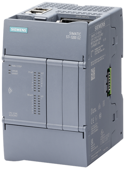 Siemens SIMATIC S7-1200 G2 CPU 1214C, AC/DC/RLY, 14DI/10DO