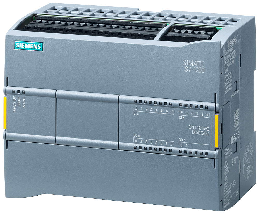 Siemens Simatic S7-1200F CPU 1215 FC, DC/DC/DC, 14DI/10DO/2AI/2AO (6ES7215-1AF40-0XB0)