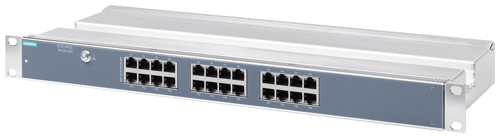 Siemens SCALANCE XR124WG; 24 x 10/100 Mbit/s RJ45 porter 6GK5124-0BA00-3AR3