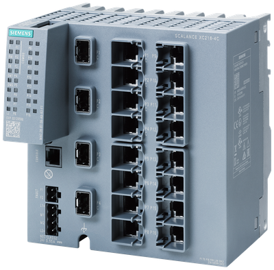 Siemens SCALANCE XC216-4C managed Layer 2 IE-switch 12 x 10/100 Mbps RJ45 porter + 4 x 1000MBPS combo porter