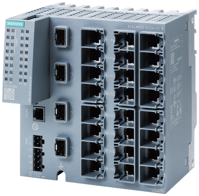 Siemens SCALANCE XC224-4C G managed LAYER2IE-SWITCH 20X10/100/1000MBPS RJ45 porter+4X1000 Mbps combo porter