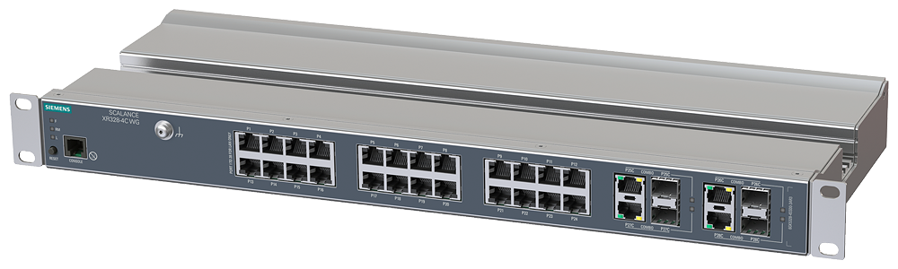 Siemens SCALANCE XR328-4C WG; 24 x 10/100/1000 Mbps RJ45 porter + 4 x 1000 Mbps combo porter 6GK5328-4SS00-3AR3