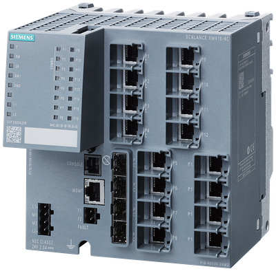 Siemens Scalance XM416-4C 16 x 10/100/1000 Mbit/s RJ45; 4 x 100/1000 Mbit/s SFP