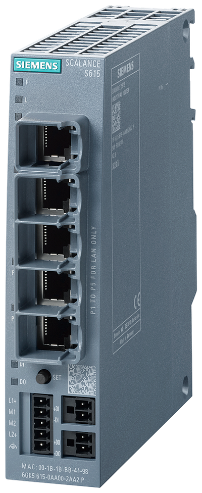 Siemens SCALANCE S615; 5X 10/100 Mbps RJ45 porter switch