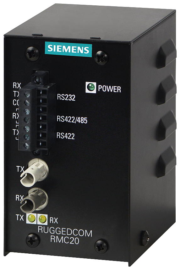 Siemens Ruggedcom RMC20 Seriell for Multimode fiber, protokolluavhengig server (232 OG422/485)