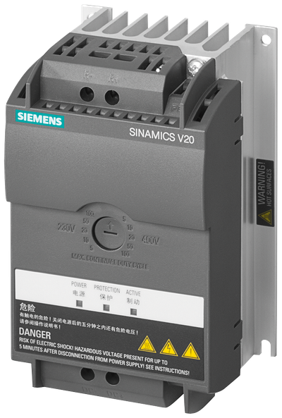 Siemens Sinamics V20 Bremsemodul 3AC380V-480V / 1AC200V-240V Duty Cycle 5% for 100%