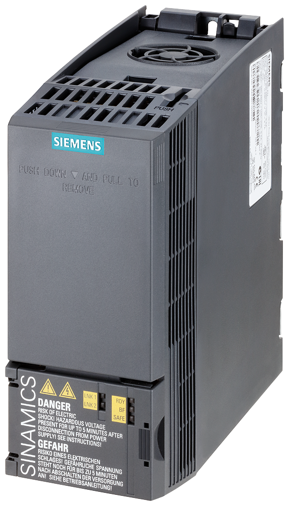 Siemens SINAMICS G120C rated power 3AC380-480V +10/-20% 47-63Hz 6SL3210-1KE14-3AF2