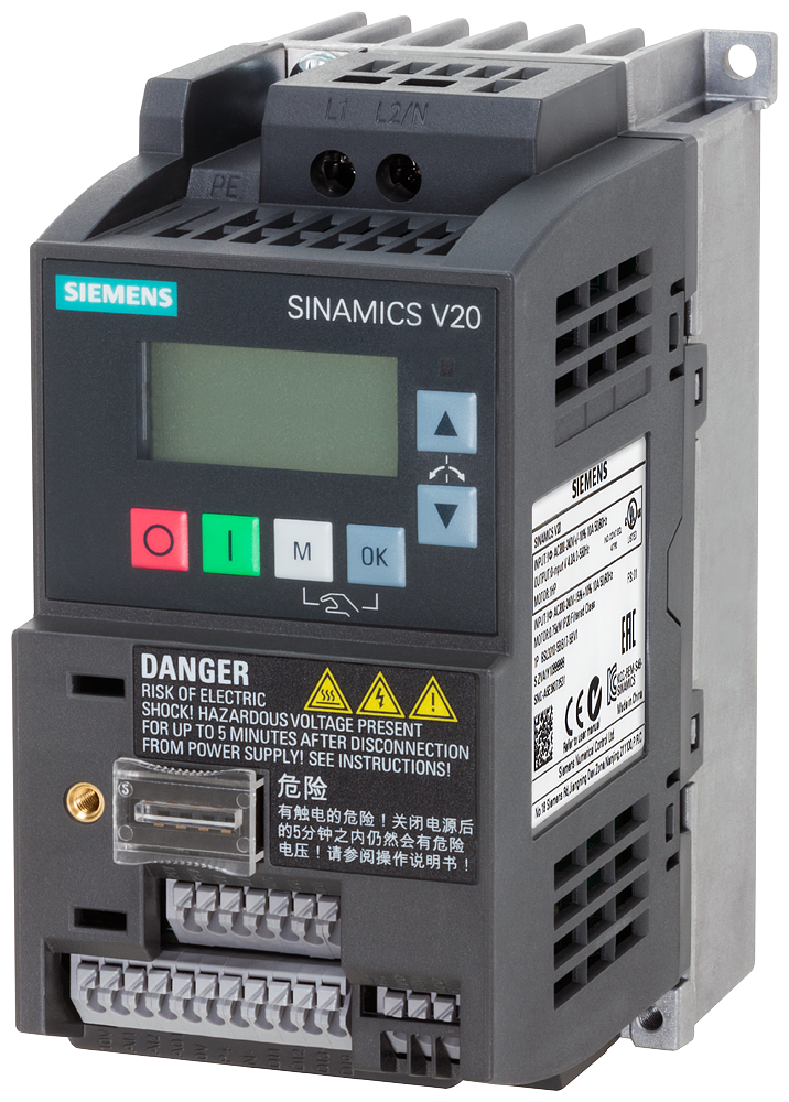 Siemens SINAMICS V20, 1AC 230V 0,55kW UNFILTERED