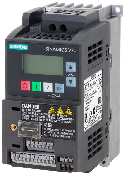 Siemens SINAMICS V20, 1AC 230V 0,75kW UNFILTERED