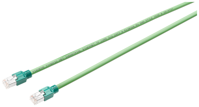 Siemens Industrial Ethernet TP cable (2X2) complete terminated with 2 st RJ45 plugs, length = 1 m