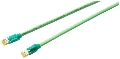 Siemens Industrial Ethernet TP cable (4X2), complete terminated with 2 st RJ45 plugs, length = 1 m