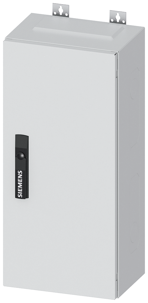 Siemens ALPHA 400, wall-mount cabinet, IP43, safety class 1, H: 650 mm, W: 300 mm, D: 210 mm, RAL 9016