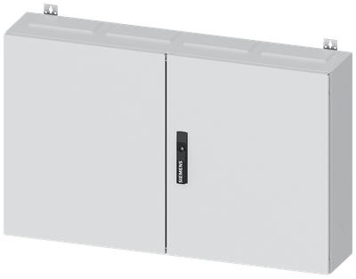 Siemens ALPHA 400, wall-mount cabinet, IP43, safety class 1, H: 650 mm, W: 1050 mm, D: 210 mm, RAL 9016