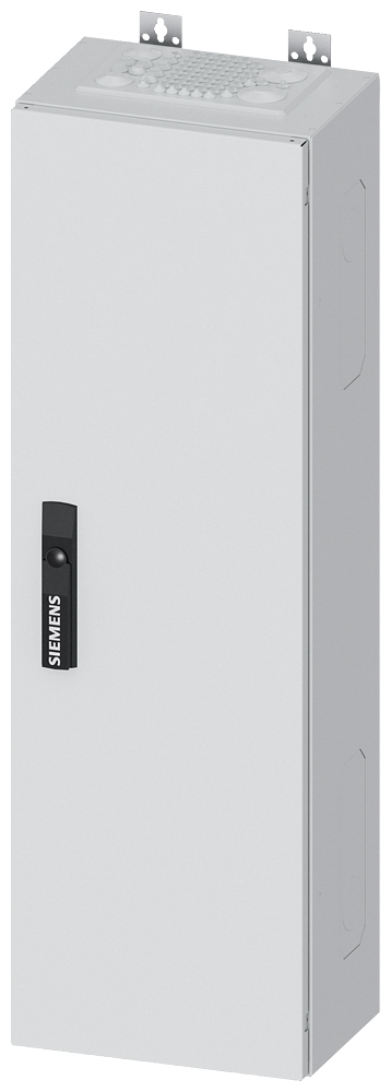 Siemens ALPHA 400, wall-mount cabinet, IP43, safety class 1, H: 950 mm, W: 300 mm, D: 210 mm, RAL 9016