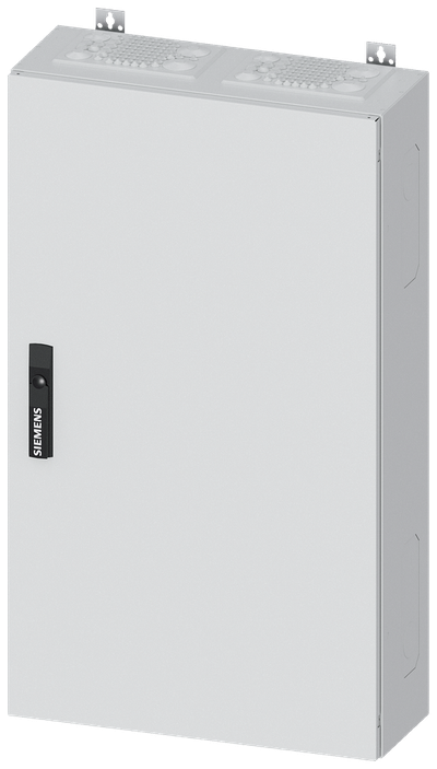 Siemens ALPHA 400, wall-mount cabinet, IP43, safety class 1, H: 950 mm, W: 550 mm, D: 210 mm, RAL 9016