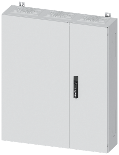 Siemens ALPHA 400, wall-mount cabinet, IP43, safety class 1, H: 950 mm, W: 800 mm, D: 210 mm, RAL 9016