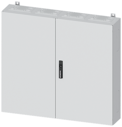 Siemens ALPHA 400, wall-mount cabinet, IP43, safety class 1, H: 950 mm, W: 1050 mm, D: 210 mm, RAL 9016