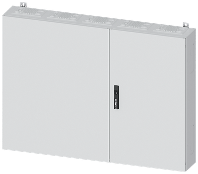 Siemens ALPHA 400, wall-mount cabinet, IP43, safety class 1, H: 950 mm, W: 1300 mm, D: 210 mm, RAL 9016