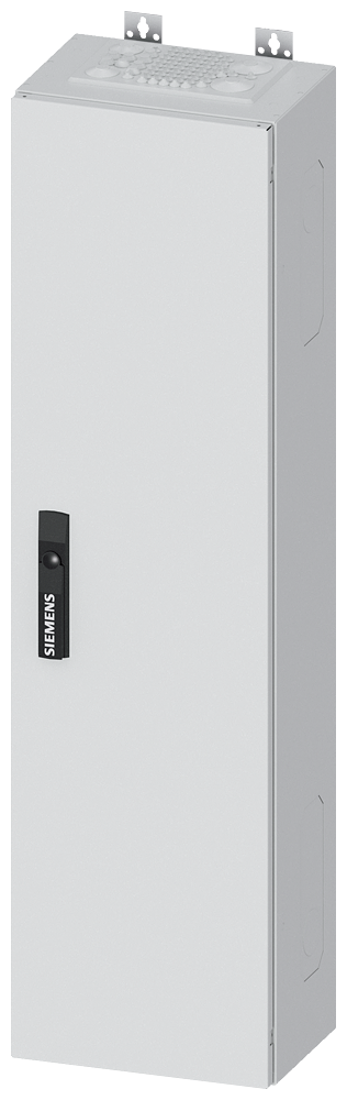 Siemens ALPHA 400, wall-mount cabinet, IP43, safety class 1, H: 1100 mm, W: 300 mm, D: 210 mm, RAL 9016