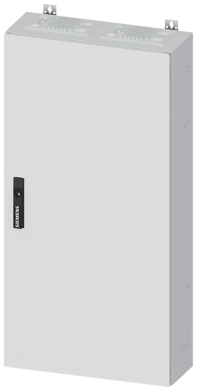 Siemens ALPHA 400, wall-mount cabinet, IP43, safety class 1, H: 1100 mm, W: 550 mm, D: 210 mm, RAL 9016