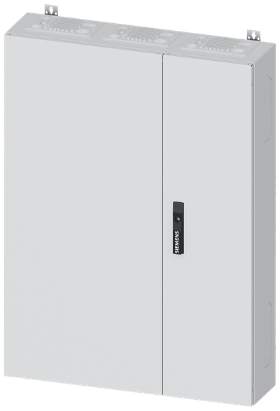 Siemens ALPHA 400, wall-mount cabinet, IP43, safety class 1, H: 1100 mm, W: 800 mm, D: 210 mm, RAL 9016