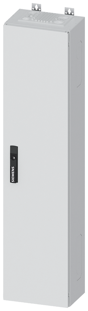 Siemens ALPHA 400, wall-mount cabinet, IP43, safety class 1, H: 1250 mm, W: 300 mm, D: 210 mm, RAL 9016