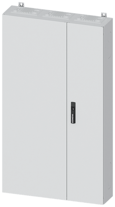 Siemens ALPHA 400, wall-mount cabinet, IP43, safety class 1, H: 1400 mm, W: 800 mm, D: 210 mm, RAL 9016