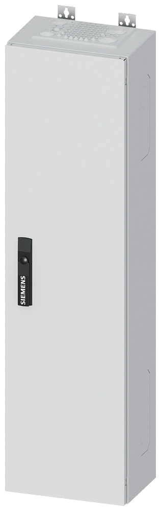 Siemens ALPHA 400, wall-mount cabinet, IP55, safety class 1, H: 1100 mm, W: 300 mm, D: 210 mm, RAL 9016