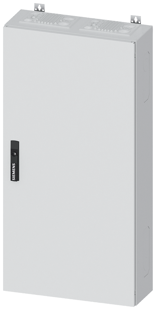Siemens ALPHA 400, wall-mount cabinet, IP55, safety class 1, H: 1100 mm, W: 550 mm, D: 210 mm, RAL 9016