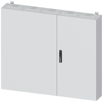 Siemens ALPHA 400, wall-mount cabinet, IP55, safety class 1, H: 1100 mm, W: 1300 mm, D: 210 mm, RAL 9016