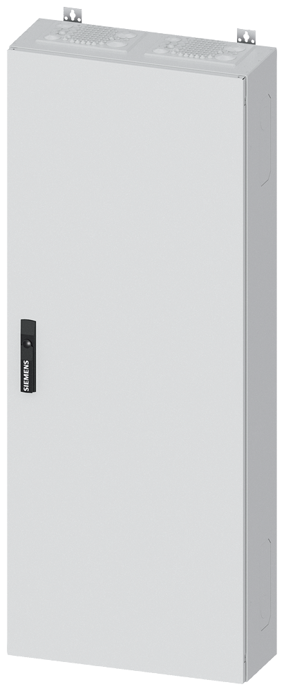 Siemens ALPHA 400, wall-mount cabinet, IP55, safety class 1, H: 1400 mm, W: 550 mm, D: 210 mm, RAL 9016