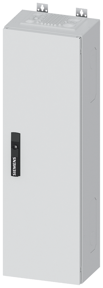Siemens ALPHA 400, wall-mount cabinet, IP43, safety class 2, H: 950 mm, W: 300 mm, D: 210 mm, RAL 9016