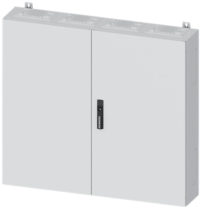 Siemens ALPHA 400, wall-mount cabinet, IP43, safety class 2, H: 950 mm, W: 1050 mm, D: 210 mm, RAL 9016