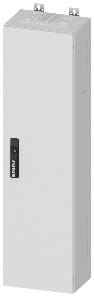 Siemens ALPHA 400, wall-mount cabinet, IP43, safety class 2, H: 1100 mm, W: 300 mm, D: 210 mm, RAL 9016
