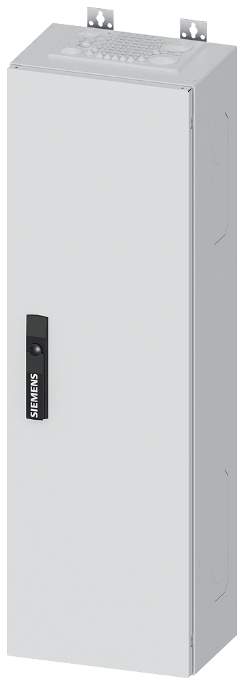 Siemens ALPHA 400, wall-mount cabinet, IP55, safety class 2, H: 950 mm, W: 300 mm, D: 210 mm, RAL 9016
