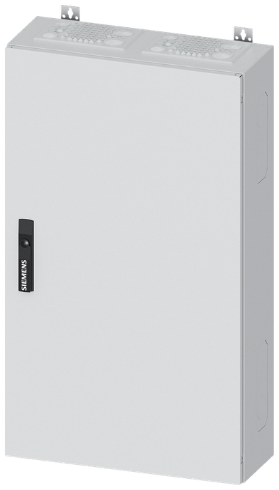 Siemens ALPHA 400, wall-mount cabinet, IP55, safety class 2, H: 950 mm, W: 550 mm, D: 210 mm, RAL 9016