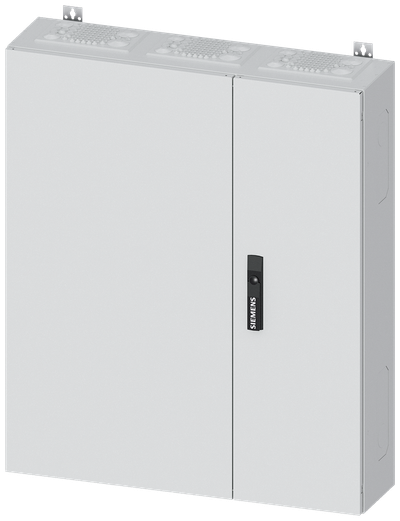 Siemens ALPHA 400, wall-mount cabinet, IP55, safety class 2, H: 950 mm, W: 800 mm, D: 210 mm, RAL 9016