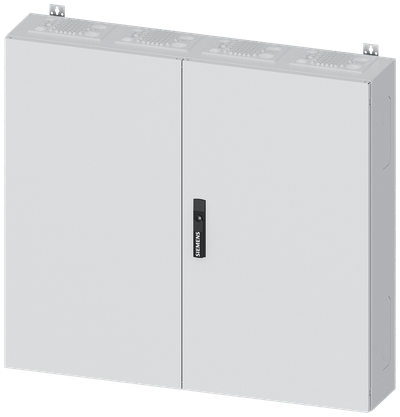 Siemens ALPHA 400, wall-mount cabinet, IP55, safety class 2, H: 950 mm, W: 1050 mm, D: 210 mm, RAL 9016