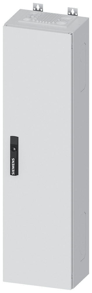Siemens ALPHA 400, wall-mount cabinet, IP55, safety class 2, H: 1100 mm, W: 300 mm, D: 210 mm, RAL 9016